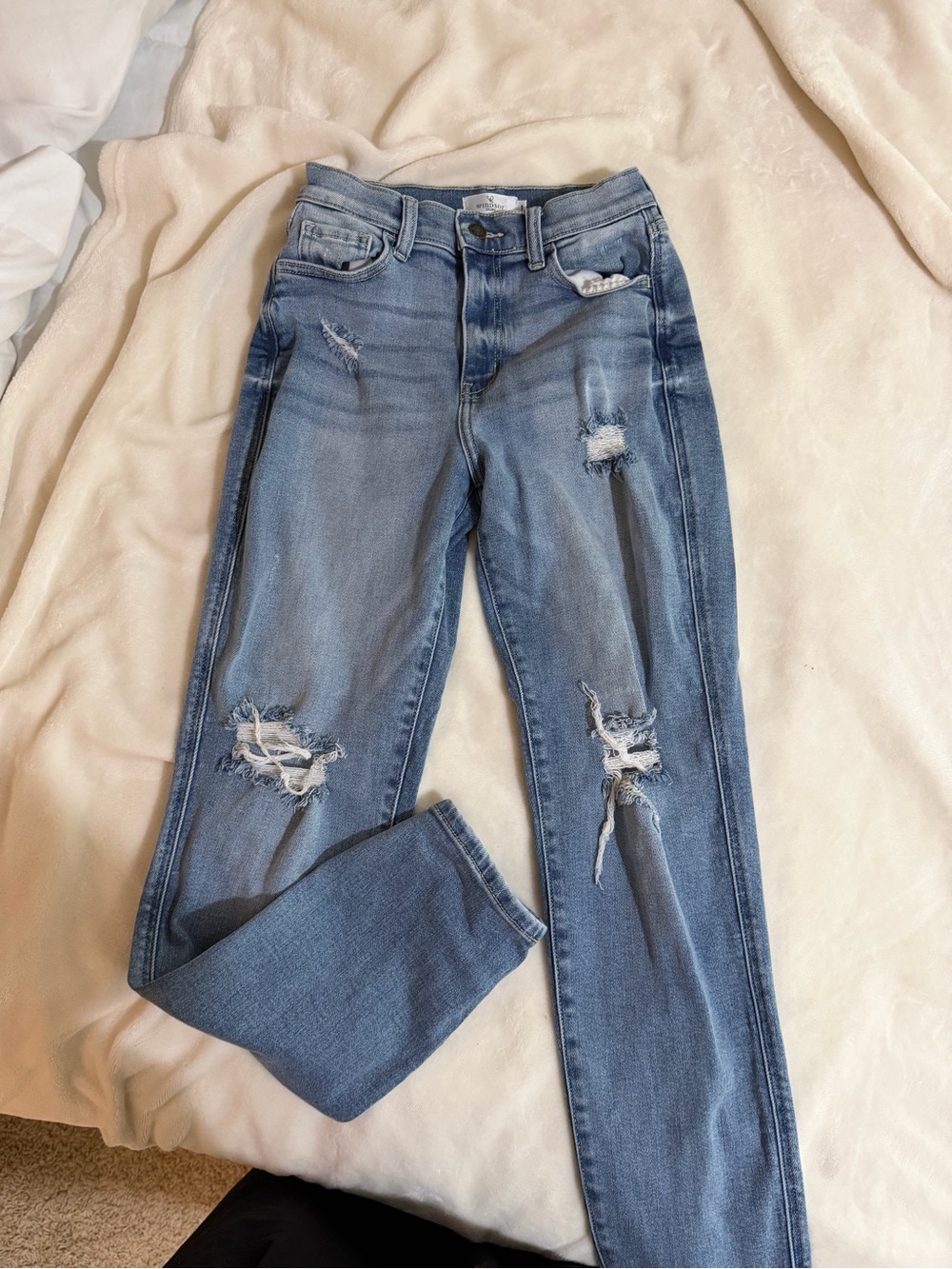 Windsor Light Blue Distressed Boyfriend Jeans